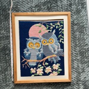 Vintage yarn owls